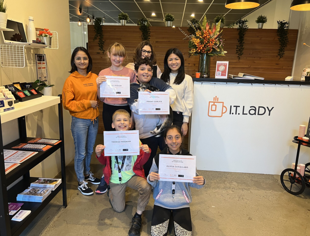 IT Lady Kids Coding school holiday programs Sydney